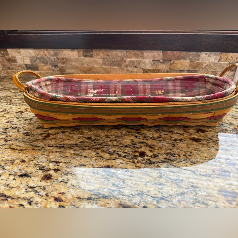 Longaberger Bread Basket with Liner